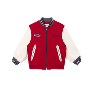 【商场同款】马拉丁儿童外套春装男女小童萌趣图案撞色夹克