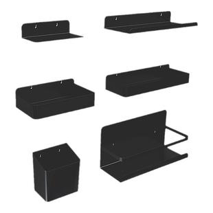 洞洞板配件大全专用diy挂钩置物架圆孔收纳盒笔筒磁吸书桌装饰夹