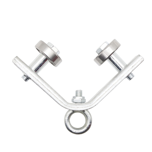 大棚浇水角铁滑轮40角铁50角钢吊环式扁瓦式轴承轮滑车起重机滑车