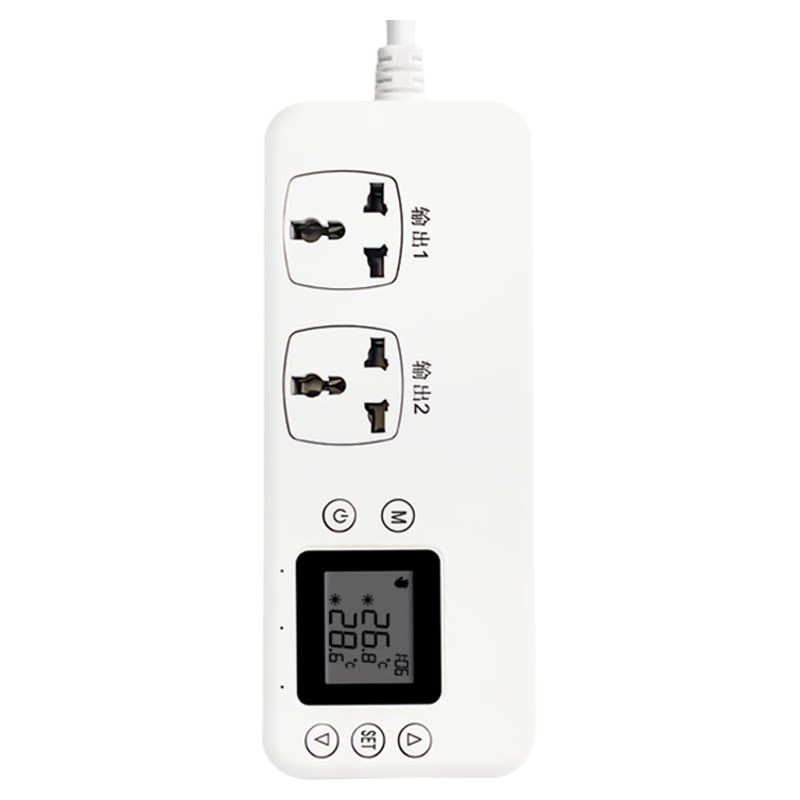 双温双路双控温控器温度控制智能插座表仪温度控制器WIFI涂鸦APP
