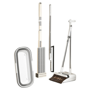 汉世刘家扫把拖把三件套装簸箕套装扫帚2024新款家用单个折叠扫地