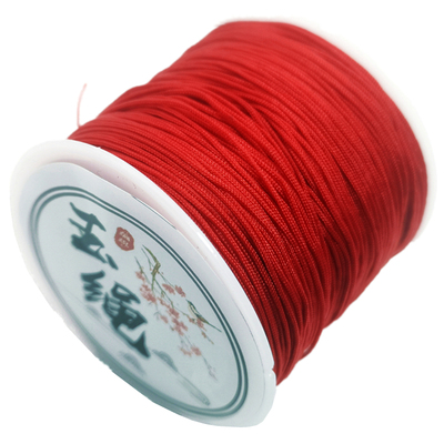 玉线手工编织diy串珠吊坠