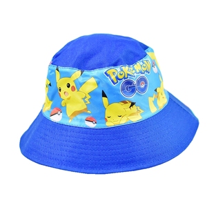 皮卡丘蜘蛛侠儿童卡通防晒帽渔夫帽男童大帽檐防风遮阳帽子太阳帽