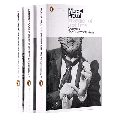 追忆逝水年华3册 普鲁斯特 英文原版 In Search of Lost Time 外国文学小说 追忆似水年华 Marcel Proust 追寻逝去的时光 英语书籍