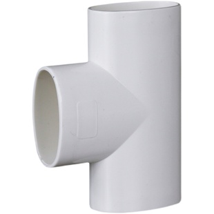 PVC扁管件 50 地漏移位器洗衣机下水移位 圆扁弯头椭圆管扁管配件