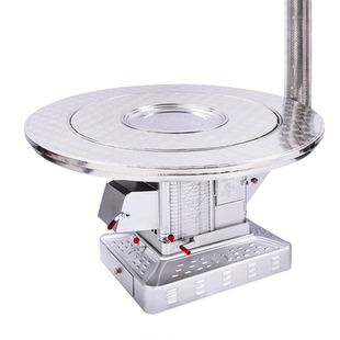 新型农村取暖炉冬天家用室内柴煤两用柴火气化炉铸铁内胆汽化炉子