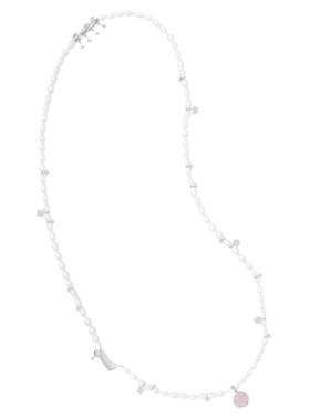 MARSEVEN兔子花花珍珠项链