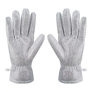 钢丝洗碗手套厨房家务加长加厚防水不伤锅钢丝抹布洗碗布刷锅神器