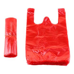 优袋红色加厚塑料袋手提一次性食品袋背心袋方便袋红袋子塑料批发