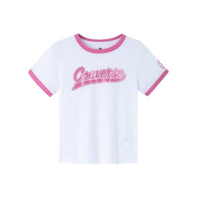 【自营】Converse匡威儿童装女童短袖T恤夏季大童洋气女孩半袖潮