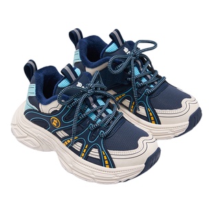 百丽童鞋儿童加绒运动鞋冬季男童加厚老爹鞋户外防滑耐磨女童棉鞋