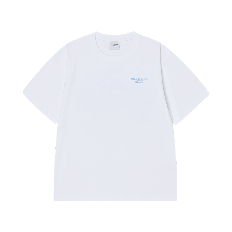 ADLV水彩LOGO宽松短袖棉T恤