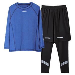 胖男童速干跑裤套装加肥