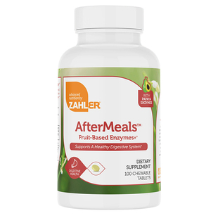 Zahler美国进口复合超级消化酶片调理肠胃消积胀气果味咀嚼片成人