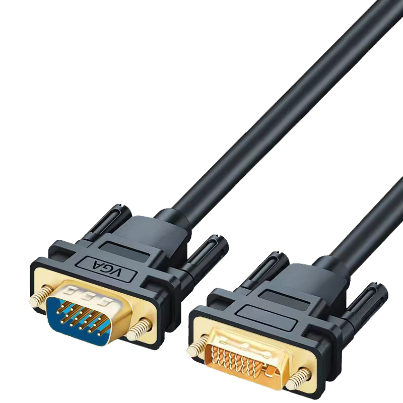 dvi-d转vga线电脑显示器连接线
