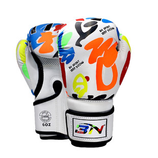 BN儿童拳击散打护具涂鸦拳套泰拳搏击护头护腿护裆跆拳道护胸套装