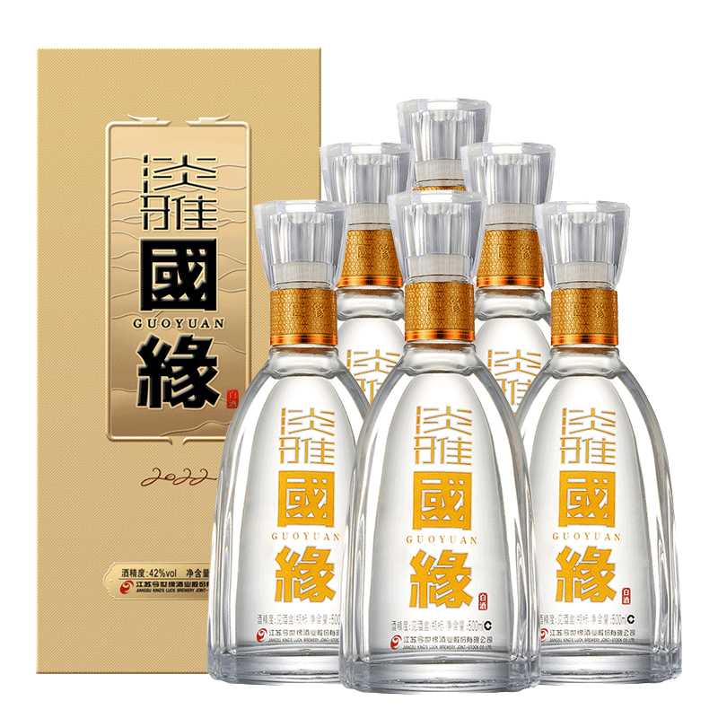 今世缘42度淡雅国缘浓香型白酒