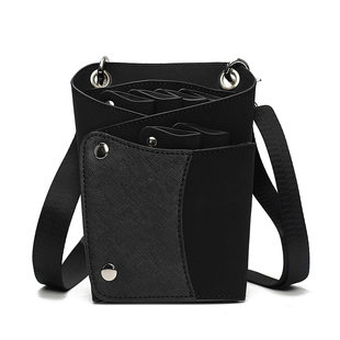 宠物师剪刀包美发师剪刀工具收纳包新品理发师黑色剪刀腰包斜挎包