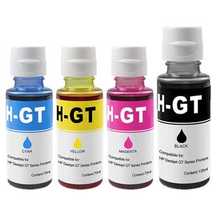 【原装品质】适用惠普Tank582墨水 583 585 GT53XL GT51/52彩色喷墨打印机墨仓式连供黑色墨水彩色墨水补充装
