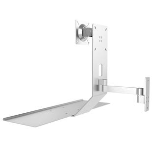 昊雄工业显示器支架电脑萤幕键盘一体机托架40铝型材屏幕专用挂架