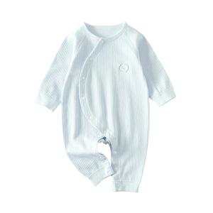 婴儿衣服连体衣春秋款纯棉打底初生儿宝宝爬服男无骨长袖新生可爱