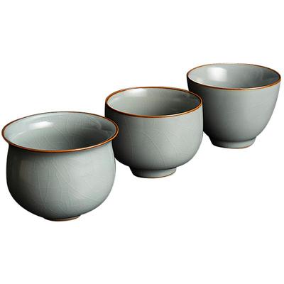 天青汝窑开片汝瓷茶杯主人杯