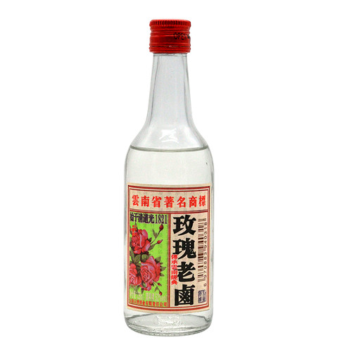 老云南风味酒52度高粱酒 玫瑰老卤高粱酒配制酒125ml*6瓶