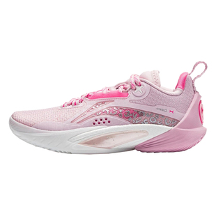 李宁儿童篮球鞋2025新款闪击10男中大童减震回弹透气实战低帮球鞋