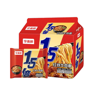 今麦郎1.5倍大今野方便面大份量红烧牛肉老坛酸菜多口味泡面速食
