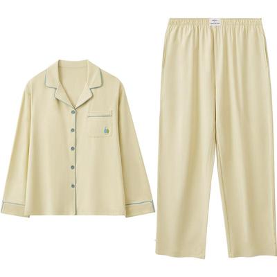 居家纯棉睡衣套装红豆带胸垫女士