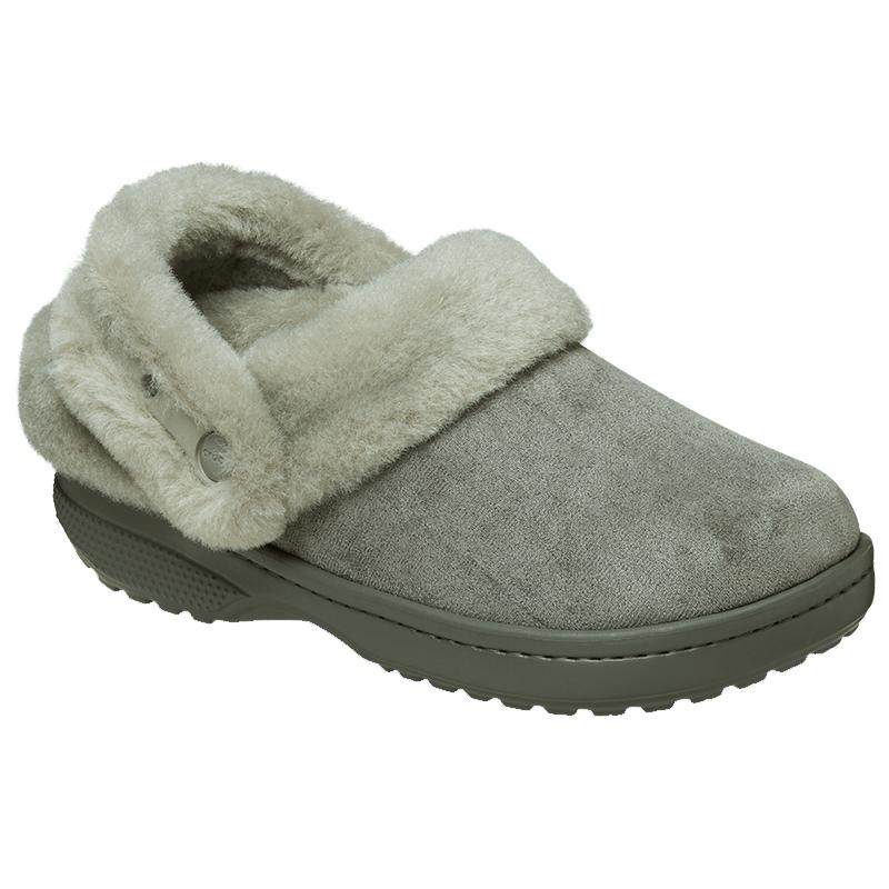 白鹿同款Crocs卡骆驰经典雪绒仿麂皮洞洞鞋秋冬毛毛鞋女鞋|212106