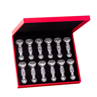 滇庆堂足银999银如意十二生肖银章纪念币全套投资收藏摆件送礼