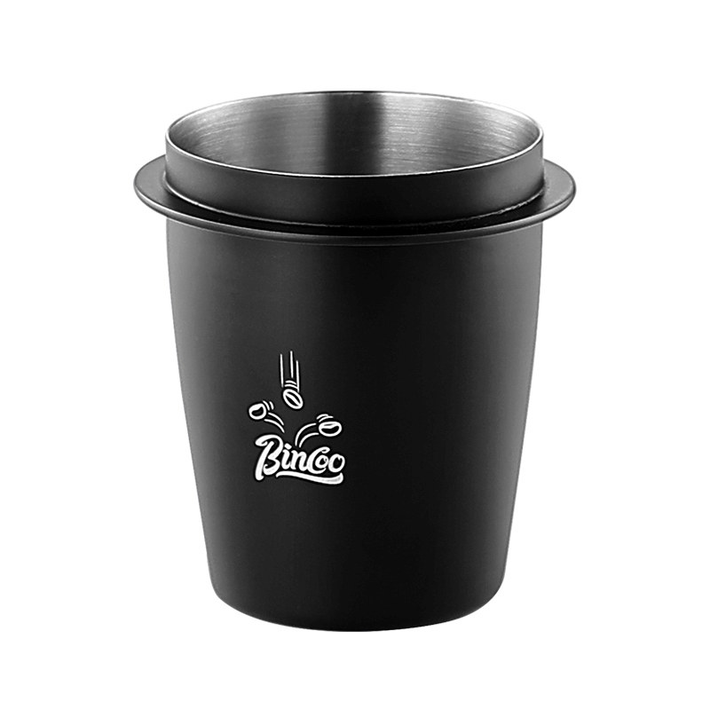 Bincoo意式不锈钢咖啡接粉杯闻香手冲咖啡手柄倒扣落粉器51/58mm