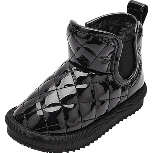 巴拉巴拉儿童雪地靴男童女童加绒鞋子冬季新款中大童宝宝短筒靴子