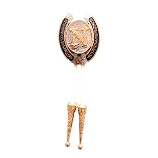 BOLO TIE白色皮绳波洛领带男女金银字母领结小众衬衫韩版领绳配饰