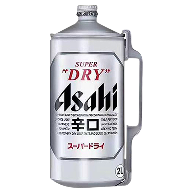 日本进口朝日超爽生啤2L桶装啤酒