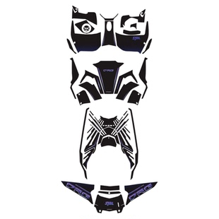 适用25款三阳DRG150二代脚踏贴坐桶加厚防磨保护贴膜纸改装配件