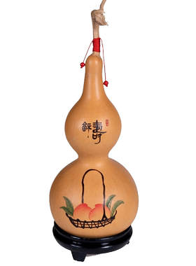 天然葫芦挂件烙画针刺家居摆件