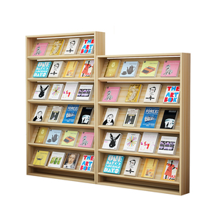 简约杂志收纳架儿童简易落地书架绘本展示架宝宝书报架报刊置物架