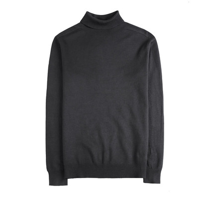 秋冬男士黑色高领毛衣