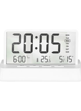 透明闹钟2025新款高中生专用电子钟桌面高颜值多功能宿舍床头台钟