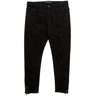 修身牛仔裤加肥加大小脚