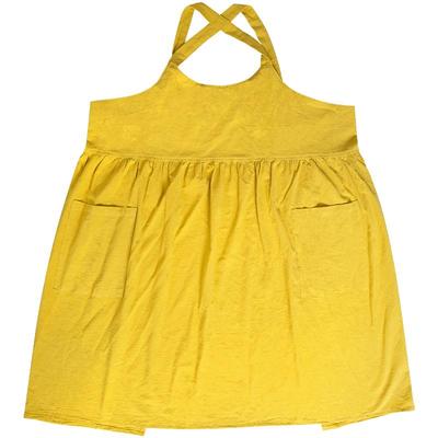 文艺风棉麻花店大码围裙2022新款