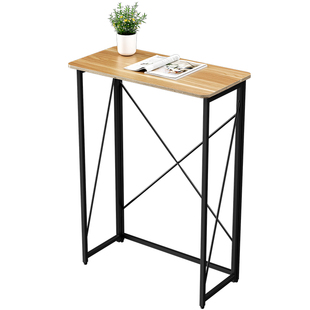 站立式简约电脑桌家用写字桌办公桌卧室书桌可折叠工作台站立桌子