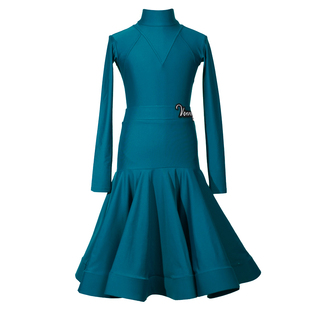 薇妮拉丁舞比赛服专业女儿童分体规定服高级定制鱼骨裙新款舞裙