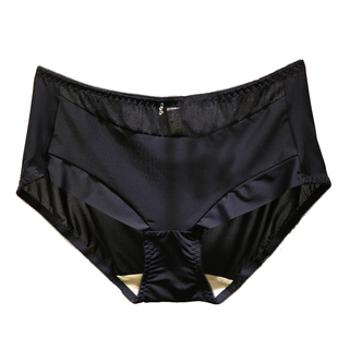 买4送1爱戴女裤头12056锦纶冰丝包臀奢华绣花中高腰大码女士内裤