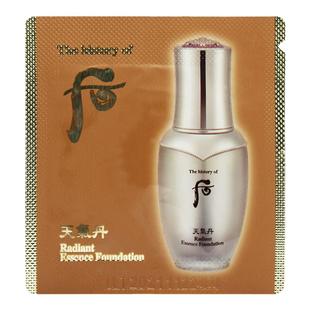 亮肤遮瑕韩国whoo后天气丹粉底液21号小样保湿轻薄持久水润嫩肤女