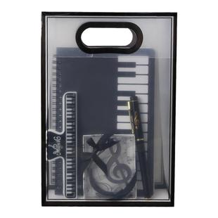 音符笔记本套装小学生钢琴手提创意文具礼袋儿童节日活动音乐礼品