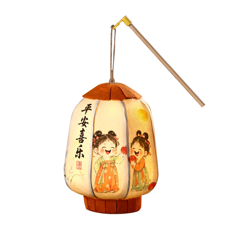 2026年新款中秋节灯笼挂饰儿童手提发光中式古风宫灯花灯手工diy