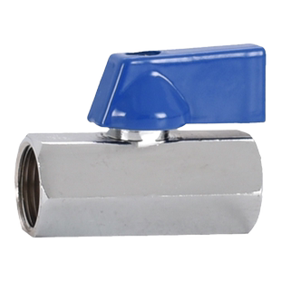 黄铜迷你球阀1分2分3分4分双内丝内外丝DN15红柄黑柄蓝柄开关阀门